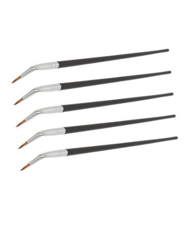 Bent Liner Makeup Brush Brush for Gel or Powder Application Vegan Cruelty Soft Fiber Hair with Wet and Dry Dual Use