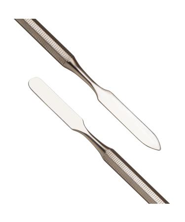Osinee 2PCS Professional Stainless Steel Makeup Spatula Set - Essential Cosmetic Tools for Eyeshadow Nail Polish Wax & Foundations - Buy Online on SooperMarket.com
