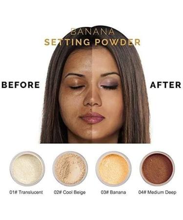 AQUAPURITY PHOERA Loose Makeup Setting Powder Long Lasting Lightweight Foundation - Banana Shade - Buy Online on SooperMarket.com