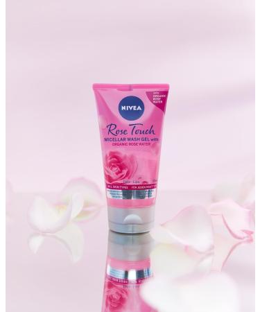 NIVEA Rose Touch Micellar Cleansing Gel with Rose Water for All Skin Types 150 ml - Buy Online on SooperMarket.com