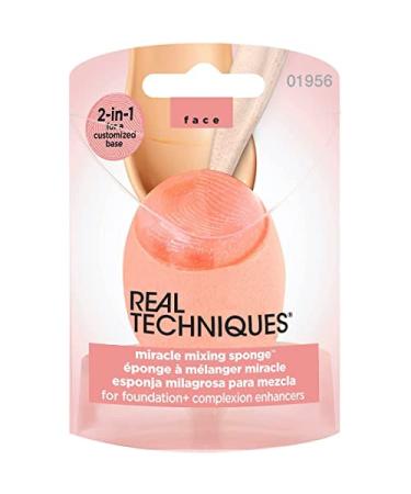 Real Techniques New 2-in-1 Miracle Mixing Sponge for Foundation and Complexion Enhancers  24 g
