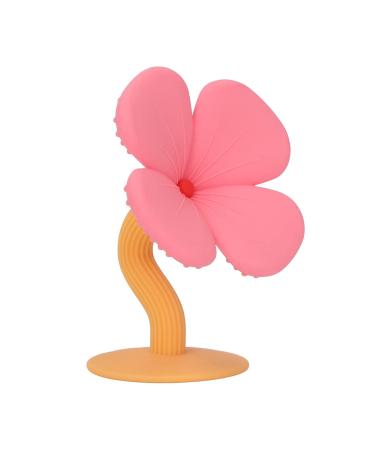 Baby Teether Unique Shaped Baby Teether Toy High Temperature Resistant Easy to Grip for Playing Cherry Pink