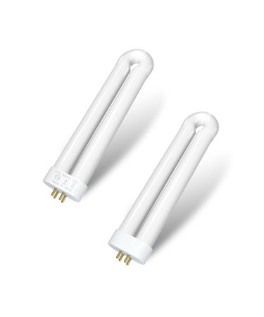 Bug Zapper Light Bulb Replacement for Most 15W Bug Zapper with 4-Pin Base, U Shaped Twin Tube Bulb for T6 T8 T9, 2 Pack
