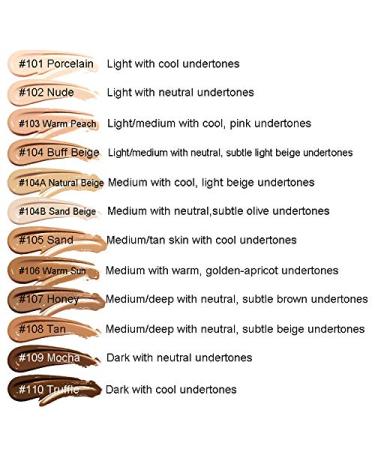 AQUAPURITY PHOERA Full Coverage Foundation - Waterproof & Long Lasting Velvet Matte Liquid (102 Nude) - Buy Online on SooperMarket.com