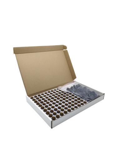 100Pcs Mini Amber Glass Essential Oils Sample Bottles Empty Refillable Brown Glass Perfume Bottles Essential For Travel 1ml