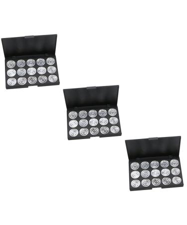 PLAFOPE 3pcs 15 Empty Cosmetic Case Cosmetic Cases for Traveling Travel Makeup Case Empty Makeup Eyeshadow