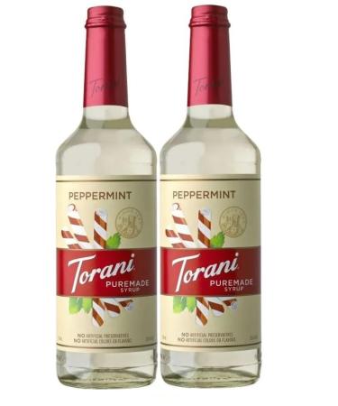 Torani Puremade Peppermint Flavour Syrup 750ml 2 Pack