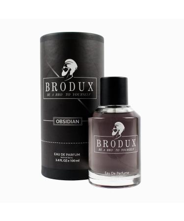 Obsidian Handcrafted Men's Natural Cologne Bold Fusion of Iced Mango Silver Armoise and Patchouli Noir 3.4 Ounce Bottle