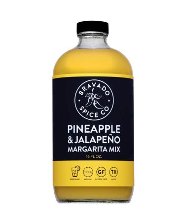 Pineapple & Jalapeno Margarita Mix By Bravado Spice Gluten Free, Vegan, Low Carb, Paleo Margarita Mix All Natural 16oz Bottle Award Winning Gourmet Margarita Mix