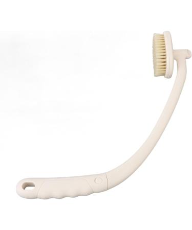 Back Bath Brush with Hanging Hole - 3 Brush Heads Long Curved Handle for Easy Use - Ideal Shower Brush for the Elderly - Buy Online on SooperMarket.com