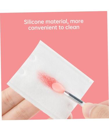 Silicone Lip Brushes Mini Lip Scrub Exfoliating Brush Reusable Lip Balm Applicators 10pcs for Lip Care Lip Gloss Lip Masks Eyeshadow Pink - Buy Online on SooperMarket.com