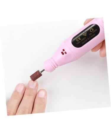 POPETPOP Electric Nail File Acrylic Nails Tools Portable Nail Drill Professional Acrylic Gel Tool Nail File Drill Nail Tools Power Tools Nail Polishing Machine for Nail Art Manicure 13.8*2.8cm Pink - Buy Online on SooperMarket.com