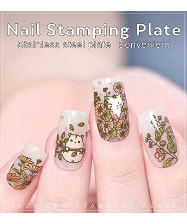 KADS Nail Art Stamping plate Nail Template Nail Art Design Tool Nail DIY Design Image Plate (ZO019) - Buy Online on SooperMarket.com