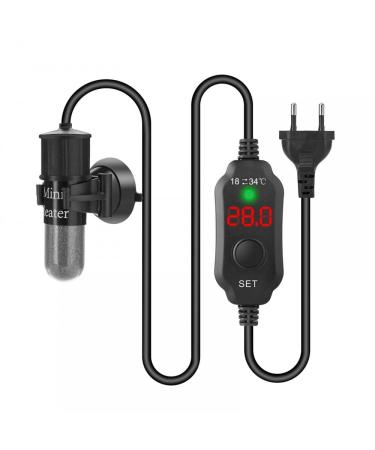 MiOYOOW Aquarium Heater 10W/20W/30W Adjustable Aquarium Heater with Digital Display for Small Turtle Tanks under 8L 10W