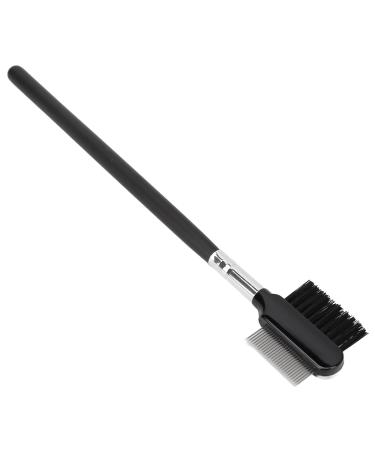 2 in 1 Eyelash Separator & Brow Comb - Stainless Steel Eyebrow Brush & Mascara Grooming Tool for Perfect Eyelash Extensions - Buy Online on SooperMarket.com
