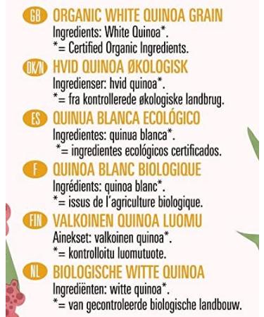 Biona Organic White Quinoa 500g - Organically Grown Without GMOs -Wheat-free Alternative - Naturally Vegan & High in Fibre - Sustainable 100% Recyclable Paper Packaging -For Salads Stews and Cooking Pack of 2 - Buy Online on SooperMarket.com