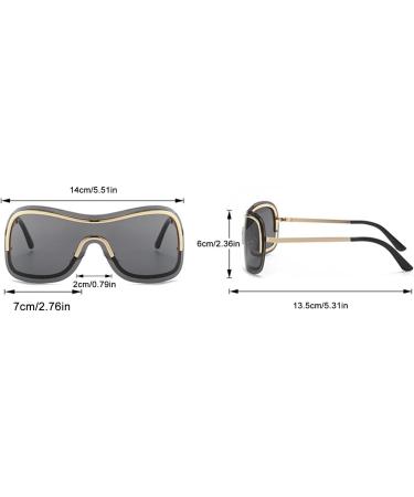 Sport Sunglasses | Women Sunglasses UV Protection Cycling Driving Fishing Sun Glasses Portable Wrap Around Cycling Puchen Gold Frame Full Gray Film - Buy Online on SooperMarket.com