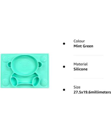Silicone Non-Slip Baby Placemat for Self Feeding - Classic Baby Plates with Suction Cups for Infants, Toddlers, and Kids - Buy Online on SooperMarket.com
