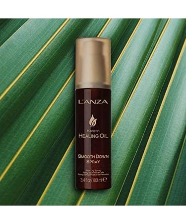 L'ANZA Keratin Healing Oil Smooth Down Spray 3.4 Fl Oz - Hydrating & Smoothing Hair Treatment - Buy Online on SooperMarket.com