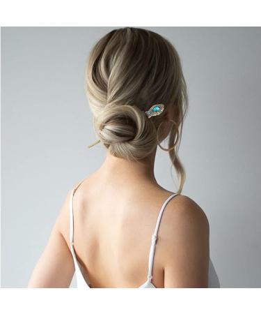 LEEQ Vintage Hair Sticks Chinese Hair Sticks Vintage Chinese Hairpin Antique Hairpin Metallic Hair Stick for Decorative Hair Styling Fixed (6 Pieces) - Buy Online on SooperMarket.com