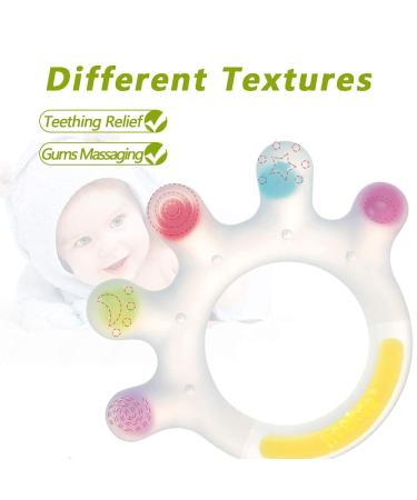 Haakaa Large Palm Trees Baby Biting Toys - Silicone Bite Rings for 0-12 Months - BPA Free Teething Toys - Buy Online on SooperMarket.com