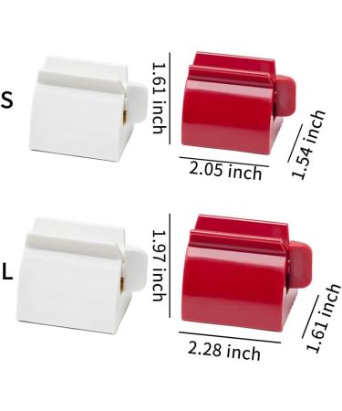 Rolling Tube Toothpaste Squeezer with Frosted Handles Turn Easily Toothpaste Dispenser for Bathroom Saves Toothpaste Creams & More Eco-Friendly Manual Toothpaste Squeezer 2 Colors(White L) - Buy Online on SooperMarket.com