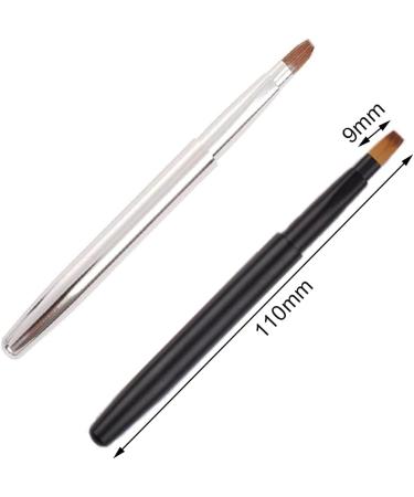 Jiangbihan Retractable Lip Brushes - 2 Pcs for Women | Travel & Daily Use - Buy Online on SooperMarket.com