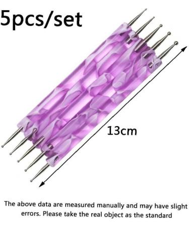 PiniceCore 5Pcs Nail Dotting Pen Set - 2-ended DIY Marbleizing Tool for Manicure & Nail Art | International Shipping Available - Buy Online on SooperMarket.com