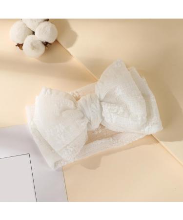 JSGHGDF Double Layer Butterfly Knot Headband for Baby Girls Lace Mesh Hair Ribbon Headwear with Delicate Lace Detailing Mint Green - Buy Online on SooperMarket.com