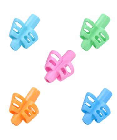 Jitnga 5 pieces pencil handle writer for children grip posture correction correct handwriting attitude for children adults righties or lights