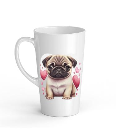 White Ceramic Baby Carlin Mug - Large 483 ml Perfect for Hot Chocolate or Milk Fun and Easy to Use