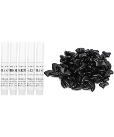 Tmishion Cat Nail Caps & Dog Paw Anti-Scratch Claw Protectors - 100 Soft Sleeves XS Cool Black Safe & Durable Pet Claw Covers - Buy Online on SooperMarket.com