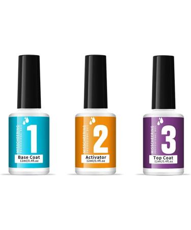 Dip Powder Liquid Set With Base Coat/Top Coat Dipping Powder System Essential Kit For French Nail Art Manicure Polish Set  - Buy Online on SooperMarket.com