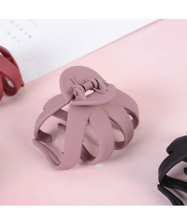 UTENEW Set of 6 Medium Hair Claw Clips - No-Slip Grip Octopus Jaw Clips for Thick Hair - Daily Hairstyle Accessories (6 Colors) - Buy Online on SooperMarket.com