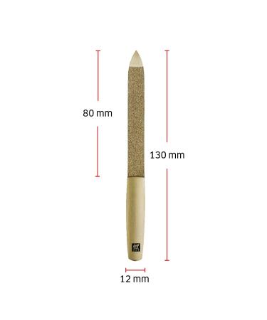 Premium Gold Twin Nail File - Double-Sided Stainless Steel for Fingers & Toenails | 130 mm Nail Care Tool - Buy Online on SooperMarket.com