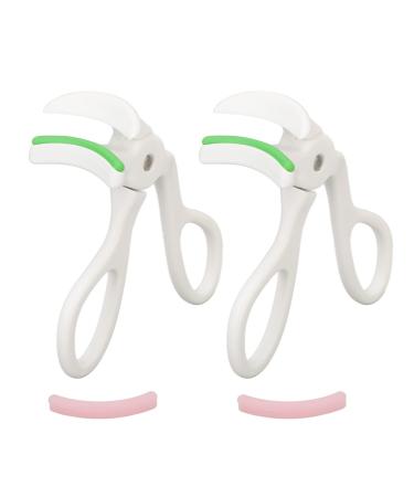 2 pcs Eyelash Curlers Lash Curler Professional Makeup Tool for Eyelashes Make up Tool for Perfect Curl in Seconds with 2 Replacement Silicone Refill Pads