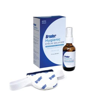 Bruder Eye Care Bundle (Moist Heat Single Eye Compress/Eyelid Cleansing Hypochlorous Acid Solution Spray)