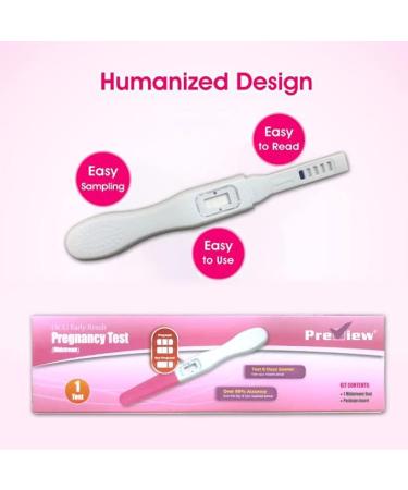 Preview Early Result Pregnancy Test Kit 2 Count -6 Days Sonner Extra Sensitive HCG Urine at Home Test 1 count (Pack of 2) - Buy Online on SooperMarket.com