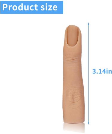 2Pcs Silicone Fake Nail Training Fingers for DIY Manicure and Nail Art Practice - Buy Online on SooperMarket.com
