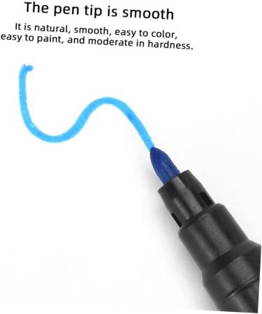 Hemoton 6pcs Eyebrow Marker Pen Eyebrow Pen Surgery Marker Pen Pen Cosmetic Portable 13.9x1.8cm Blue - Buy Online on SooperMarket.com