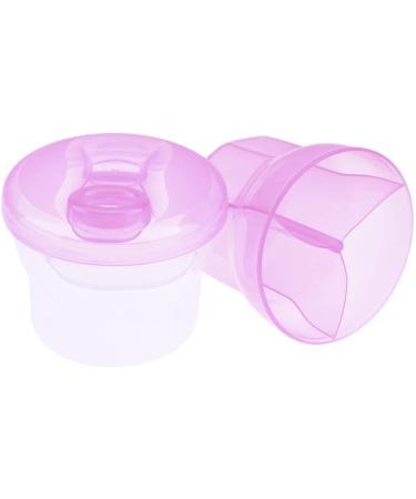 Non-Spill Rotating Milk Powder Formula Dispenser Portable Outdoor Food Container 3 Compartments Storage Feeding Infant Newborn Snack Box (Pink) - Buy Online on SooperMarket.com