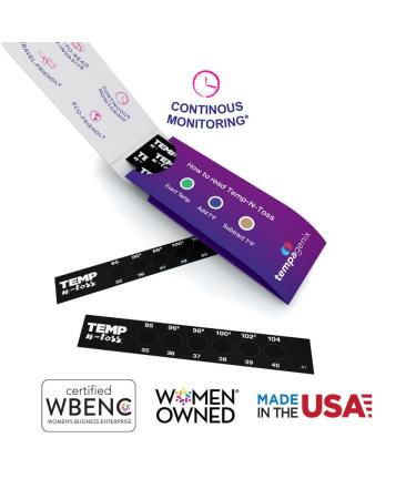 Fast Reading Disposable Forehead Thermometer Strips | Temp-N-Toss - Accurate Hygienic & Easy-to-Use Fever Indicator for Adults (6) - Ship Internationally - Buy Online on SooperMarket.com