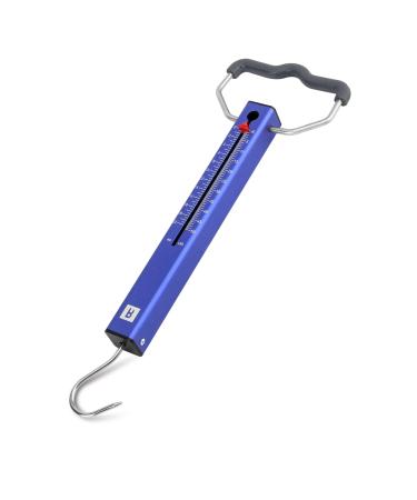 Booms Fishing TS2 Aluminum Tube Fish Scale, Spring Fishing Drag Scale, Easy to Read Hanging Scale, 50 lbs Pull Scale