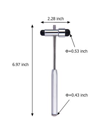 QIYUN Tromner Neurological Reflex Hammer for Nurses & Medical Students - Black - Buy Online on SooperMarket.com