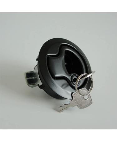 Boat Latches Flush Pull Slam Lock with Keyed Lock - Silver/Black (2pcs/4pcs) - Buy Online on SooperMarket.com