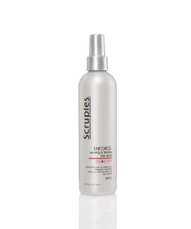 Scruples Enforce Working & Finishing Hair Spray - Multipurpose Extra Hold Hair Spray for Styling + Defining - Lock Styles in Place with Lightweight & Volumizing Hair Care (8.5 oz) 8.5 Fl Oz (Pack of 1)