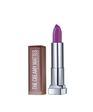 Maybelline New York Color Sensational Purple Lipstick Matte Lipstick  Vibrant Violet  0.15 oz Vibrant Violet 0.15 Ounce (Pack of 1)