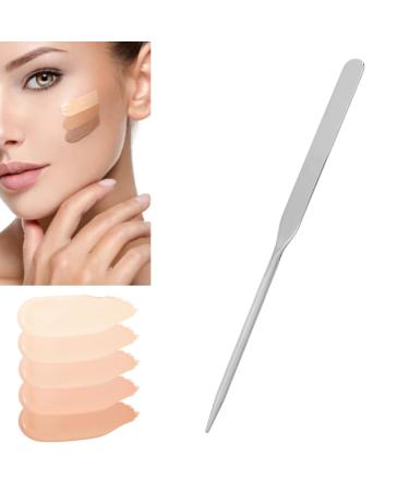 Liquid Spatula Makeup Spatula Mixing Tray Stainless Steel Ergonomic Nail Art Makeup Stirring Rod for Makeup Artist