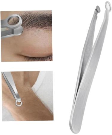 Nose Hair Tweezers Stainless Steel Tweezers Round Tip Face Hair Remover Eyelash Eyebrow Tweezers for Trimming and Grooming Facial Nasal Eyebrow Hair Ingrown Hair - Buy Online on SooperMarket.com