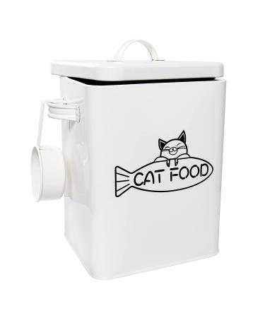 Vumdua Dog and Cat Food Storage Container, Farmhouse Pet Food Storage Containers with Lid and Dry Food Scoop, Durable Airtight Cat Food Container, Great Gift for Pet Owners